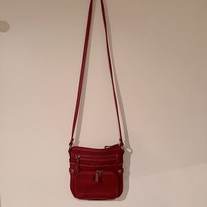 GANNI BERNINI RED CROSSBODY PURSE